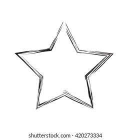 star patriot symbol grunge vector shape