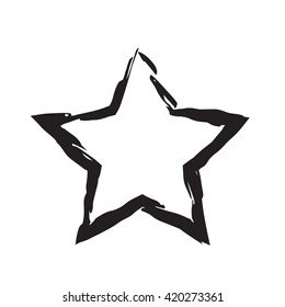 star patriot symbol grunge vector shape