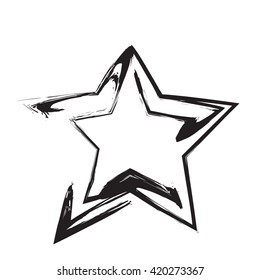 star patriot symbol grunge vector shape