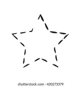 star patriot symbol grunge vector shape