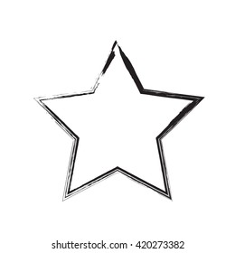 star patriot symbol grunge vector shape