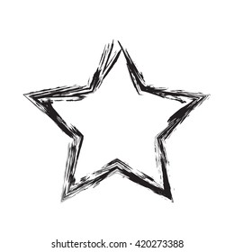 star patriot symbol grunge vector shape