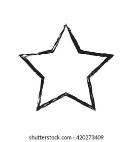 star patriot symbol grunge vector shape