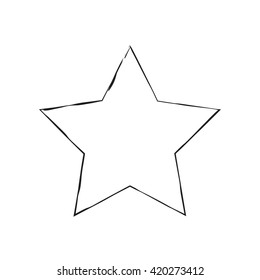 star patriot symbol grunge vector shape