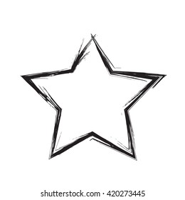 star patriot symbol grunge vector shape