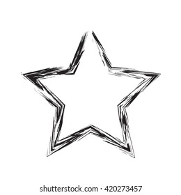 star patriot symbol grunge vector shape