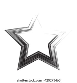 star patriot symbol grunge vector shape