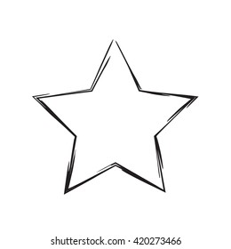 star patriot symbol grunge vector shape