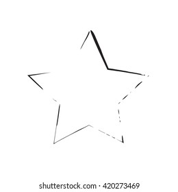 star patriot symbol grunge vector shape