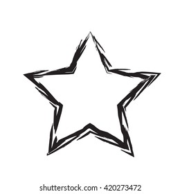 star patriot symbol grunge vector shape