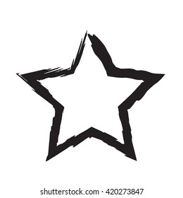 star patriot symbol grunge vector shape