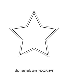 star patriot symbol grunge vector shape