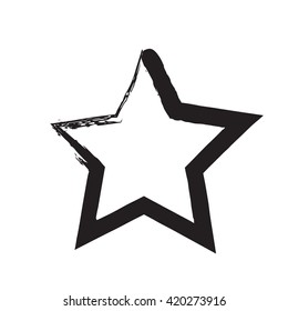 star patriot symbol grunge vector shape