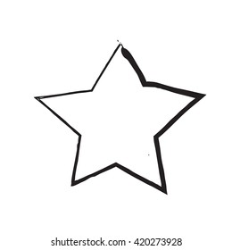 star patriot symbol grunge vector shape