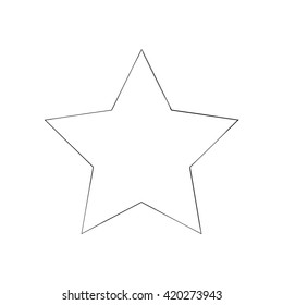 star patriot symbol grunge vector shape