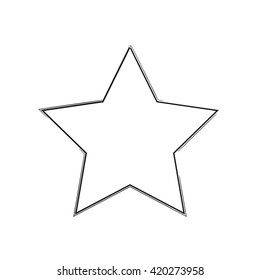 star patriot symbol grunge vector shape