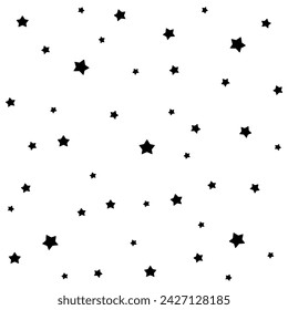 Star Pattern Background. pattern of star doodle. Star hand drawn.	