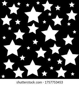 Star pattern with black background for your high definition design