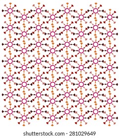 Star pattern colorful wavy