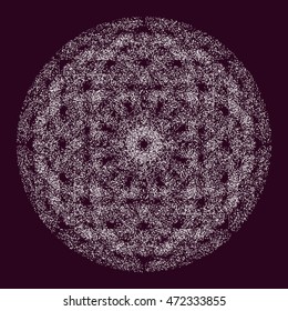 Star pattern of dots, vector. design concept. EPS10