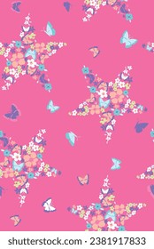 star pattern garden beaty desing flowes