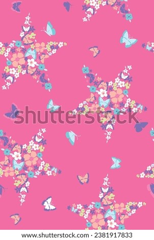 star pattern garden beaty desing flowes