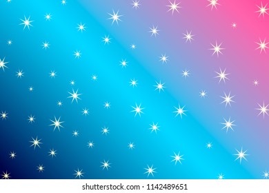 Star pattern. Glittering wave. Golden sparkling stars on dark background. Vector illustration. Eps10.