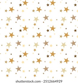 Patrón de estrella. Estrellas de oro de fondo de Vector