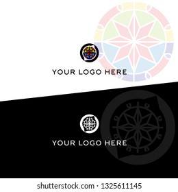 star pattern on compass logo