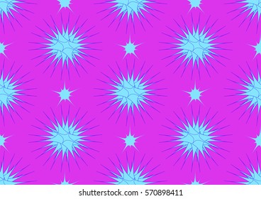 Star pattern on the pink back ground