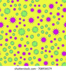 Star pattern on the yellow background