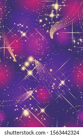 Star pattern and purple background