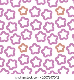 Star pattern purple vector illustration conception art