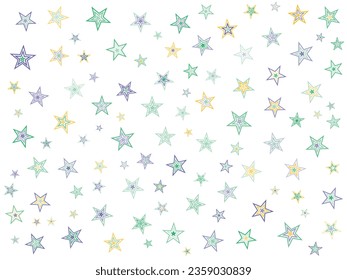 Star pattern. Random abstract background. Vector design