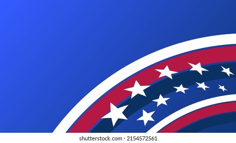 star pattern with red curve on blue lighting background with copy space for festive graphic design