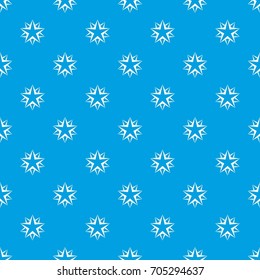 Star pattern repeat seamless in blue color for any design. Vector geometric illustration