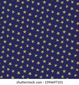 star pattern seamless golden blue gift card background constellation sky night 