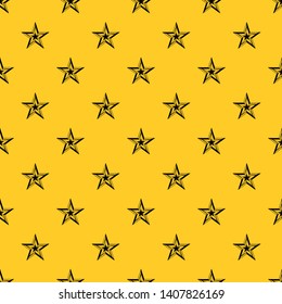 Star pattern seamless vector repeat geometric yellow for any design