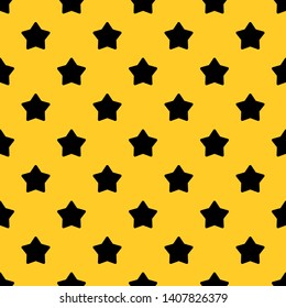 Star pattern seamless vector repeat geometric yellow for any design