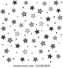 Star pattern. Seamless vector stars background. Cute festive Christmas and holidays ornament