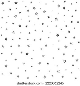 Patrón estelar. Fondo de estrellas vectoriales impecables. Ornamento festivo lindo de Navidad y festividades
