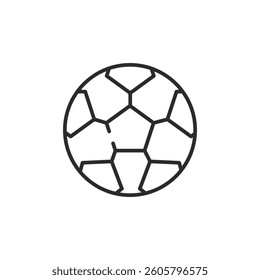 Star pattern soccer ball icon. Simple star pattern soccer ball icon for social media, app, and web design. Vector illustration