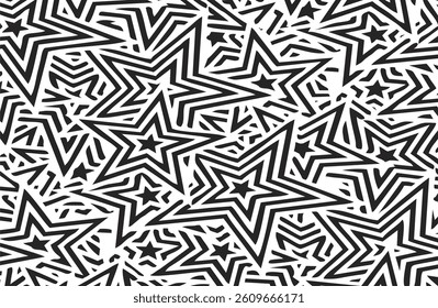 Star pattern texture. Repeating directional shape background. Resource graphics.