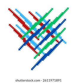 star pattern vector design isolated in white background