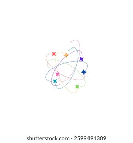 star pattern vector design in white background