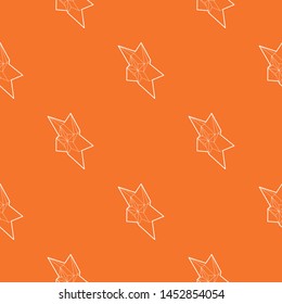 Star pattern vector orange for any web design best
