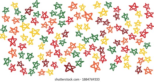 Star pattern warm fresh happy colorful background. Abstract creative universal artistic templates. Good for poster, card, invitation, flyer, cover, banner, placard, brochure and other graphic design