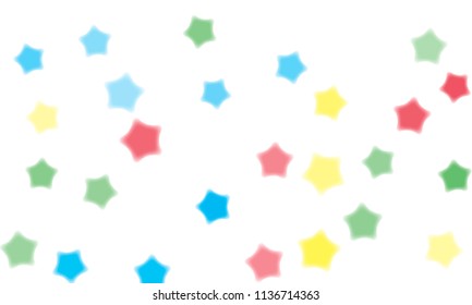 Star pattern, white background. Stylish vector illustration. Modern geometric star pattern background. Holiday background, monochrome randomly abstract vector texture with stars.
