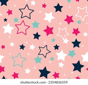 star patterns design for girl sleepwear