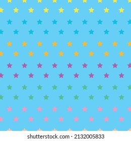 star patterns in rainbow colors on blue background, vector